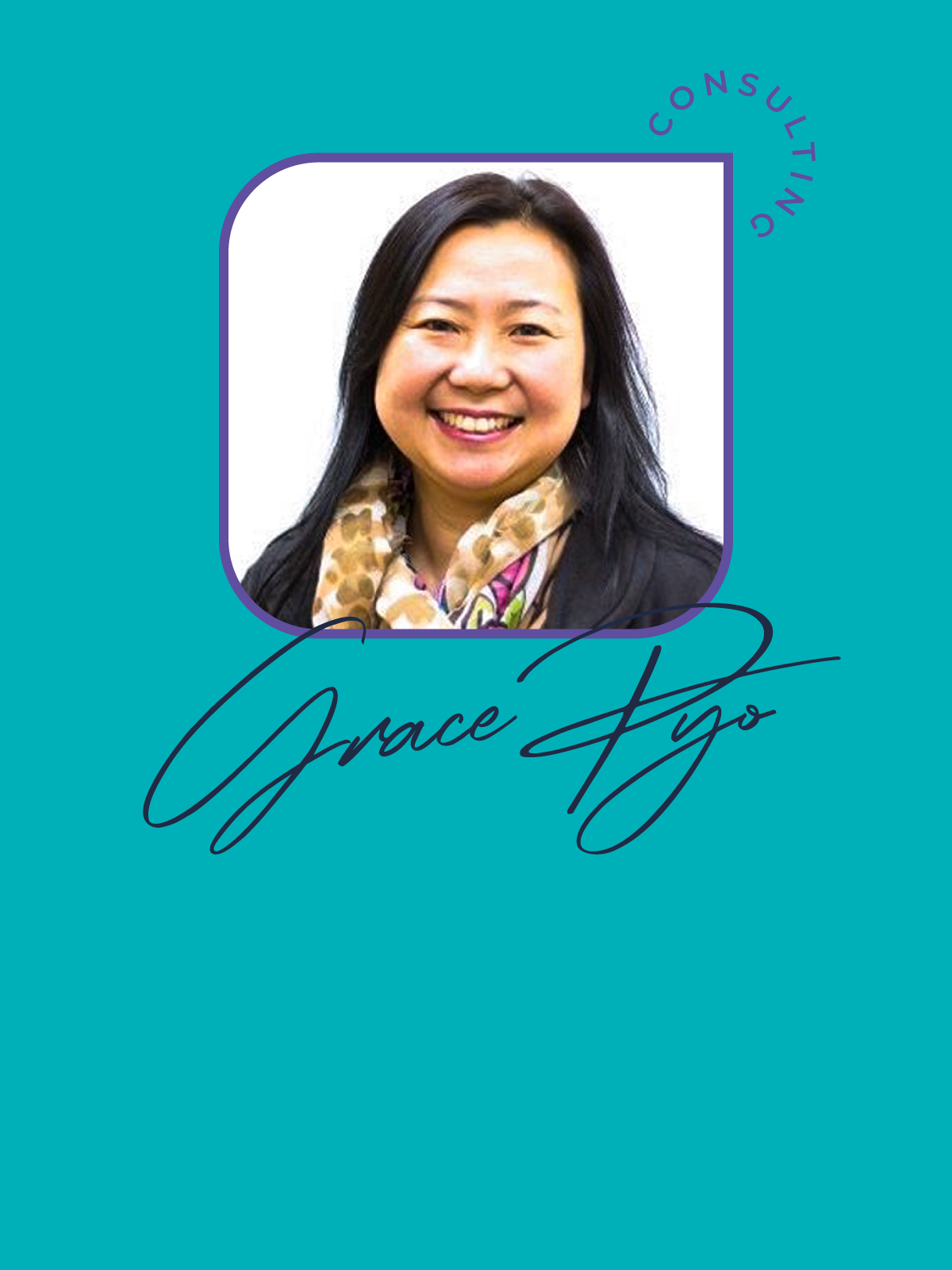 Grace Pyo Consulting signature and her photo